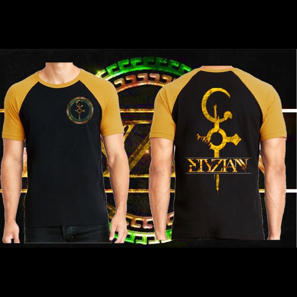 Elyzian Gold/Emerald Emblem Baseball Tees